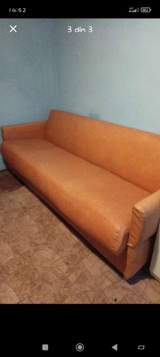 Canapea extensibilă din piele