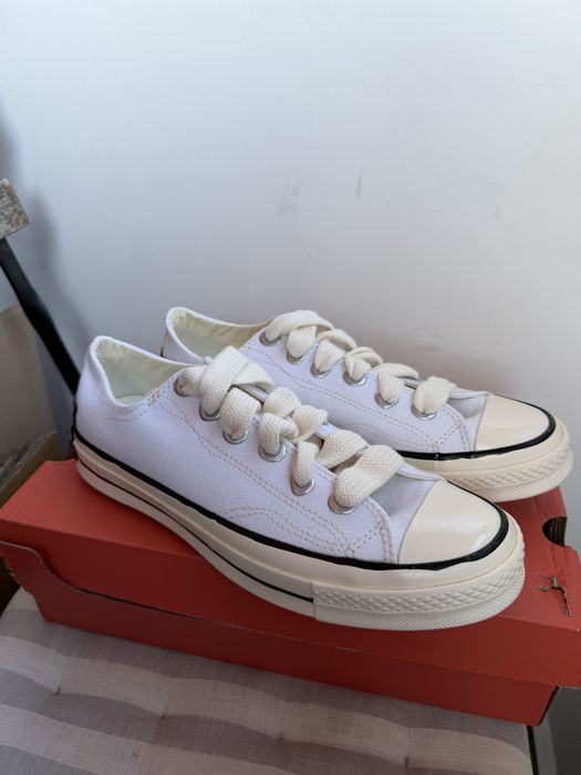 Converse Chuck tenesi unisex albi cu sireturi oversized marimea 41.5 noi originali