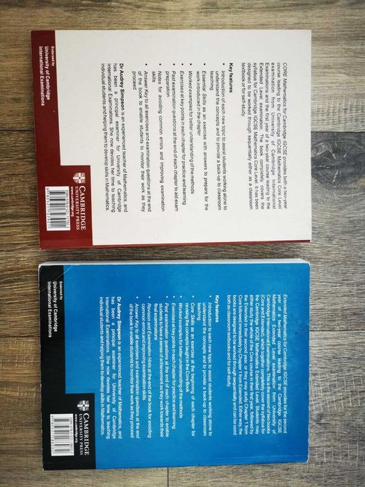 Книги Cambridge IGCSE Mathematics Core + Extended — Audrey Simpson