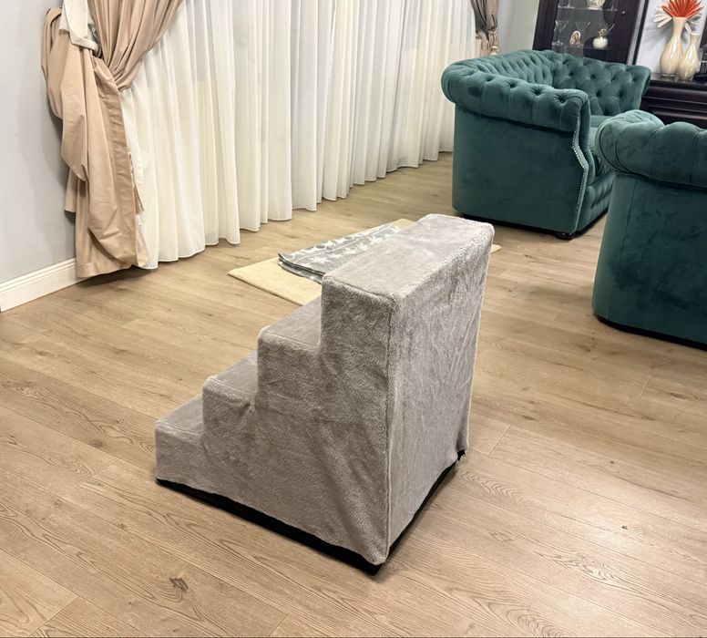 Scara animale de companie 4 trepte din pal si plus / caini si pisici