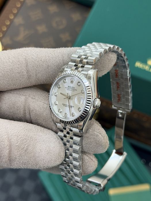 Rolex Date-Just 31 White Diamond Dial