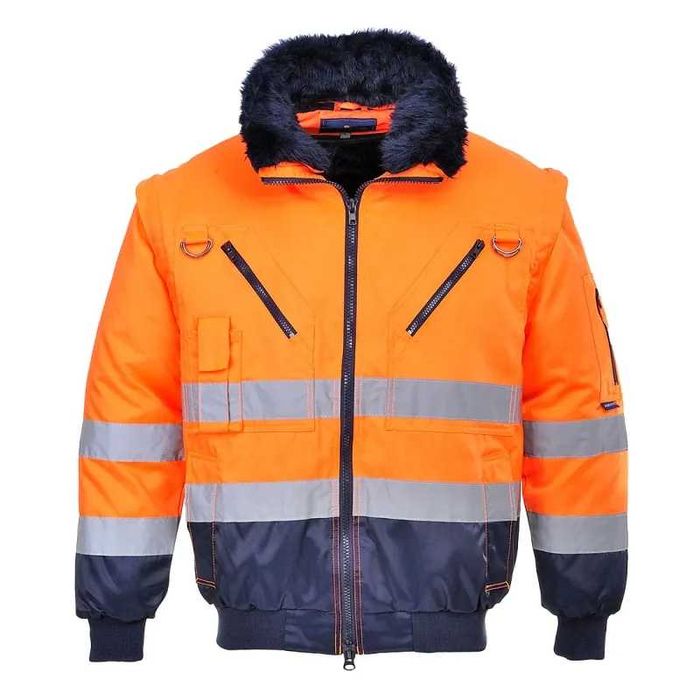 Pilot HI-Vis PJ50: 3в1 Сигнално Работно Яке - Зимен Комфорт и Видимост!