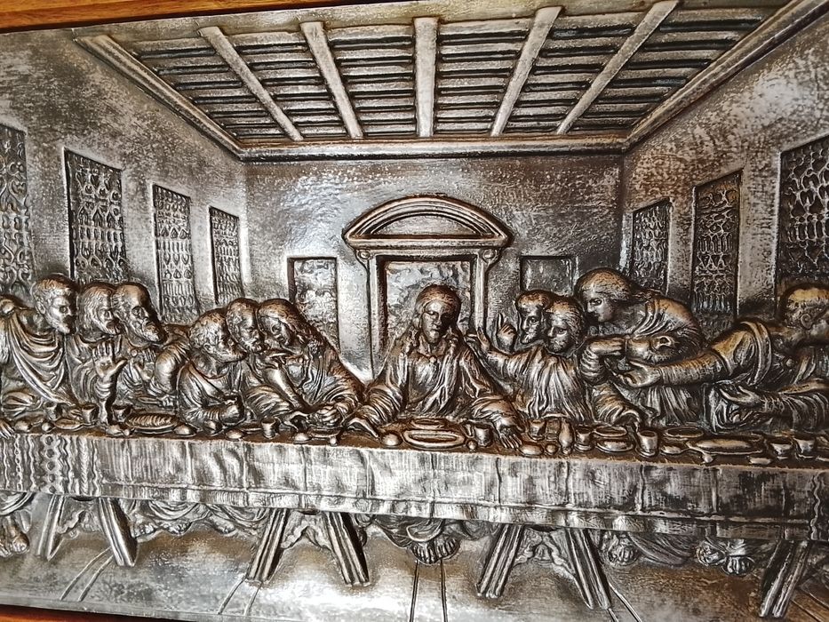 Icoana tablou Cină cea de taină, turnat în relief