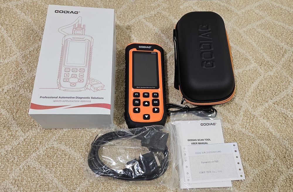 Diagnoza GODIAG GD202 Engine ABS SRS Transmission + 11 functii service