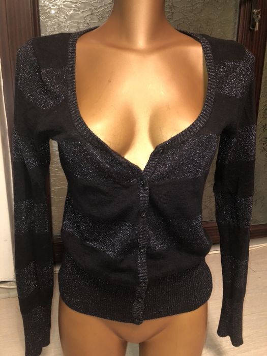 Cardigan bluza pulover cu sclipici Zara