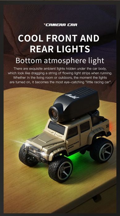 Vand masinuta 1:64 cu telecomanda RC 2.4 GHz si camera video