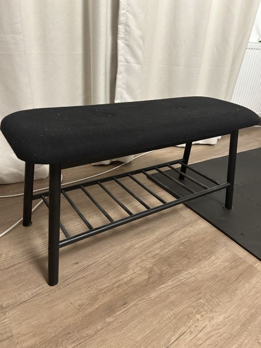 Bancheta pentru hol cu spatiu depozitare incaltaminte