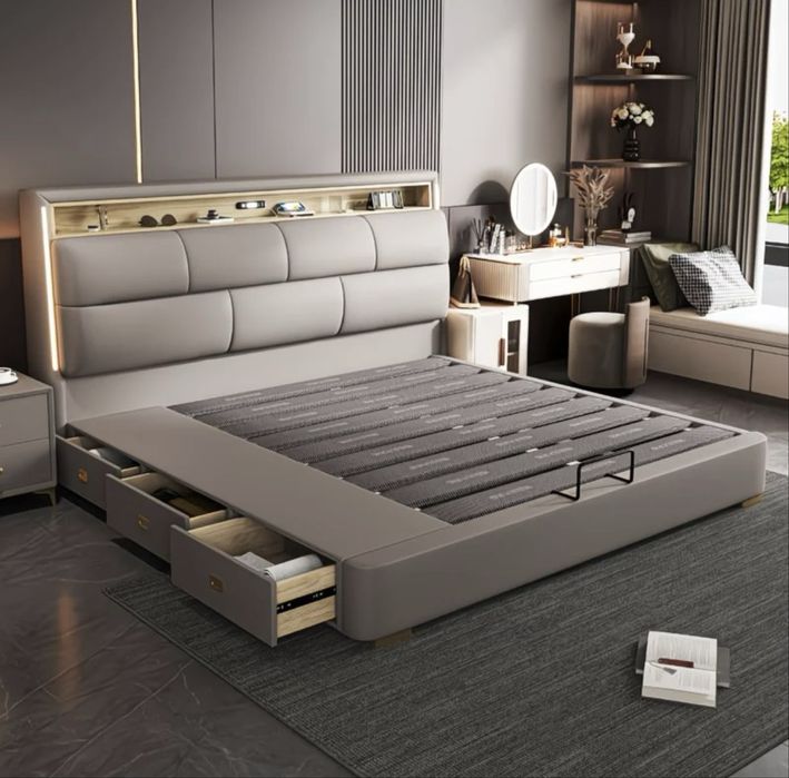 LUXORY КРОВАТЬ с Подсветкой и хранением