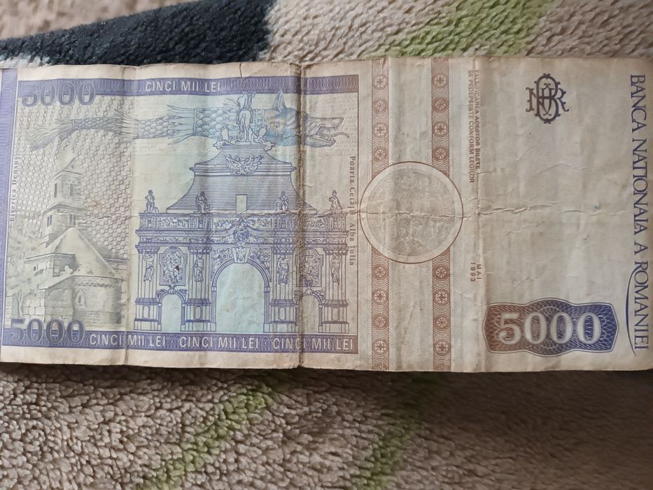 Bacnota 5000 lei Avram Iancu 1993