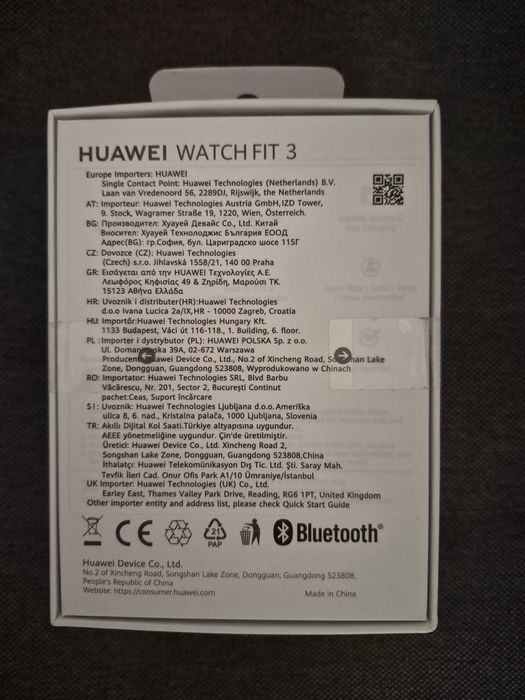 Смарт часовник Huawei Watch FIT 3 черен