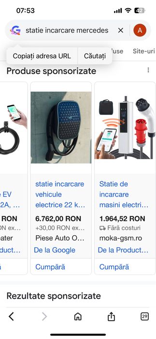 Statie incarcare mercedes benz