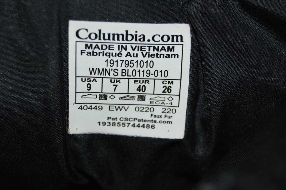 Cizme zapada COLUMBIA Paninaro 39 - 40 Waterproof