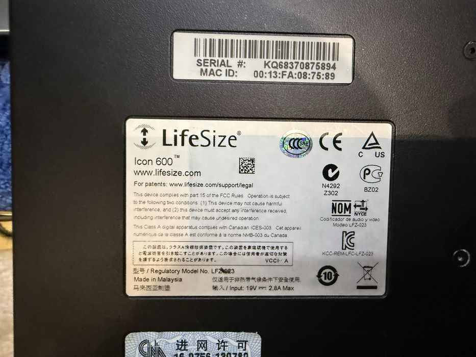 * Система видеоконференцсвязи Lifesize Icon 600 оригинал из США б/у