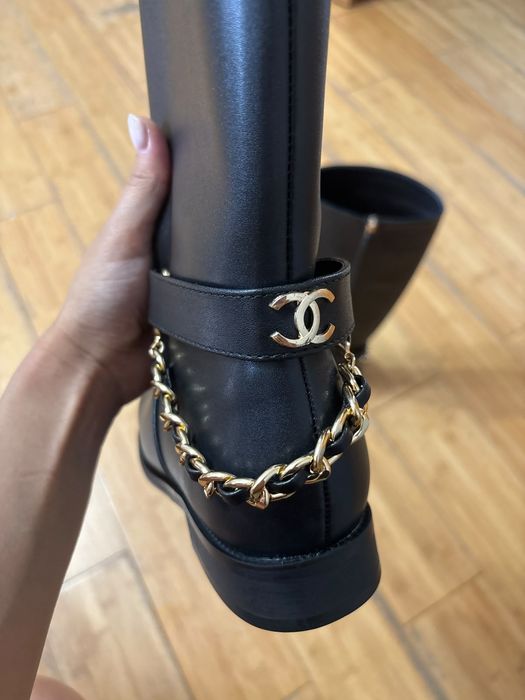 Сапоги-ботфорты Chanel