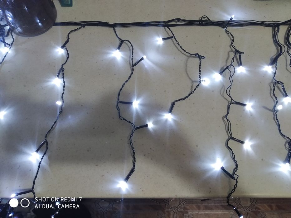 Лэд бахрома и Лэд сетки.Вме цвета.Ленты из ламп по 50 и 100 метров