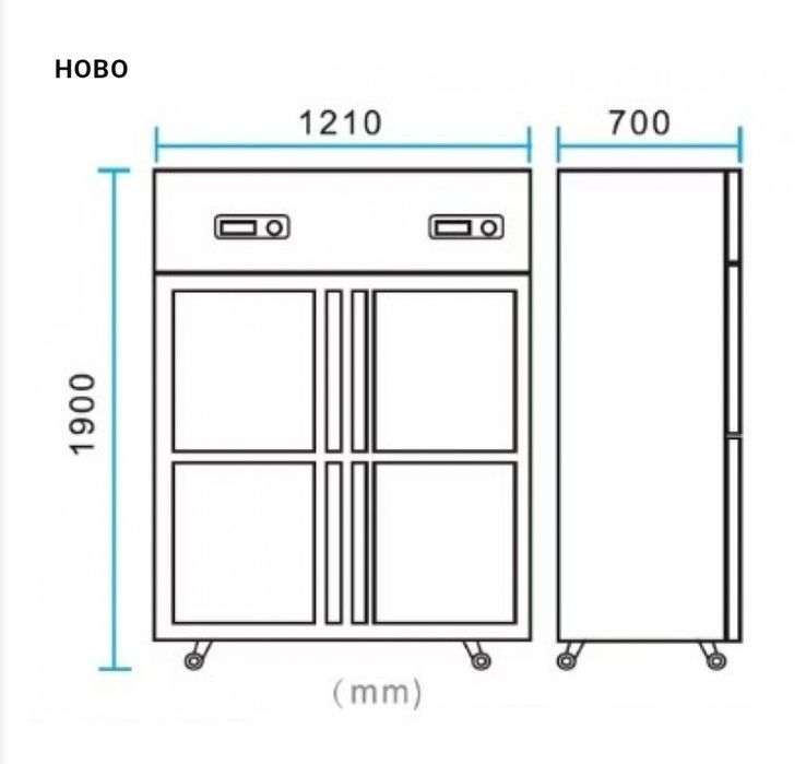 Хладилник с фризер двоен професионален
