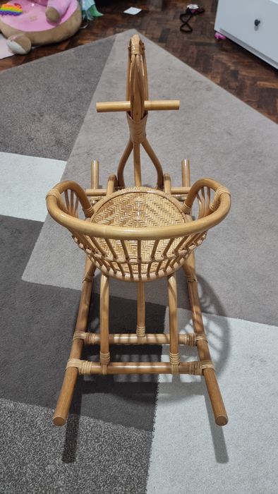 Balansoar copii calut din ratan natural