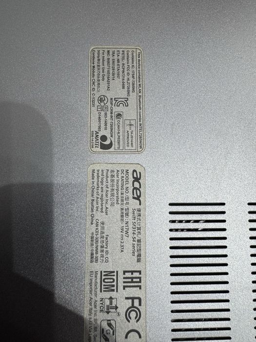 Acer Swift 3     2018 год