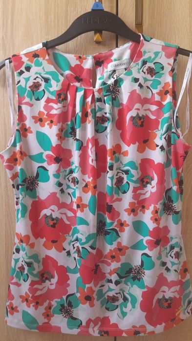 Женские блузки из качественного полиэстера и спандекса, размер 46.