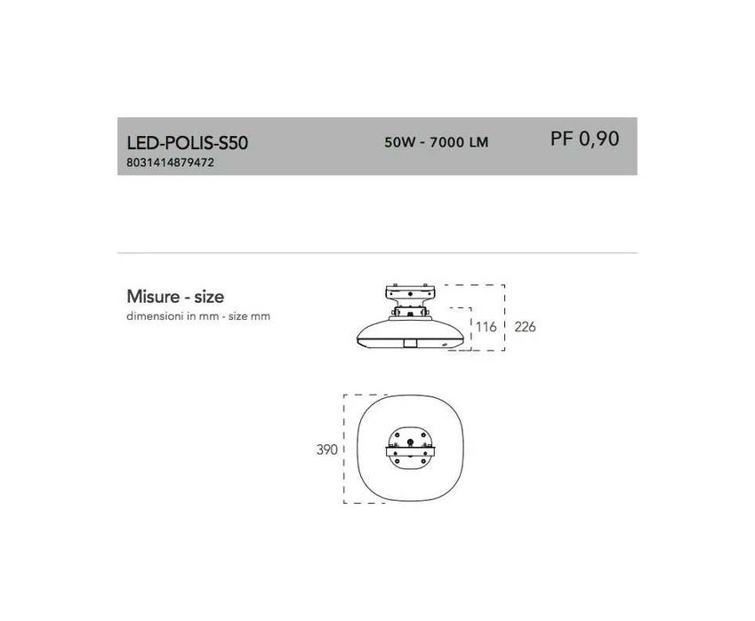 Lampă LED puternica pentru iluminat intreaga curte, gradini depozite, carcasa aluminiu izolata complet 7000lm IP67 Nouă