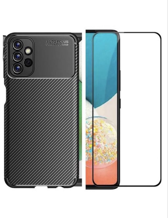 Husa Silicon Si Folie Sticla Glas Comp Samsung A51/A52/A53/A54/A55/A56