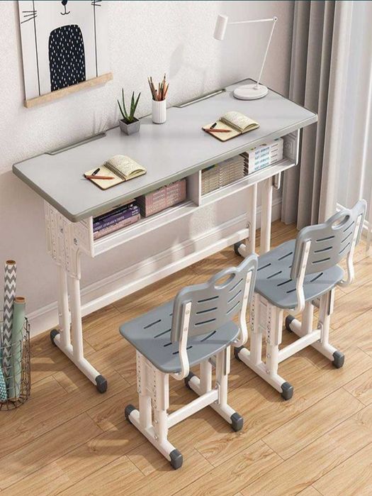 Детский стол и стул набор регулируемой высоты удобный стол с ящиками
