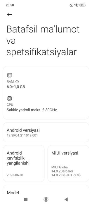 Poco x3 nfs sotiladi