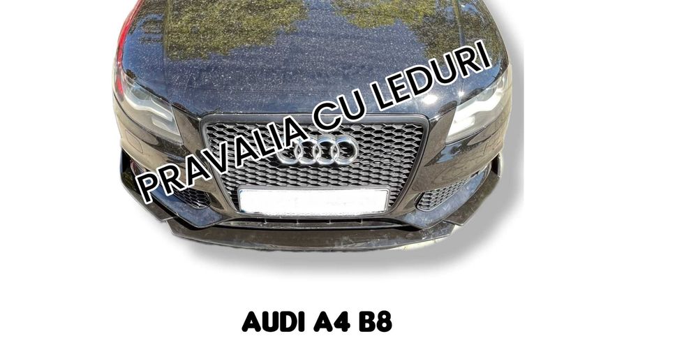 Lip prelungire tuning pentru bara fata adaptabil pe Audi A4 B8