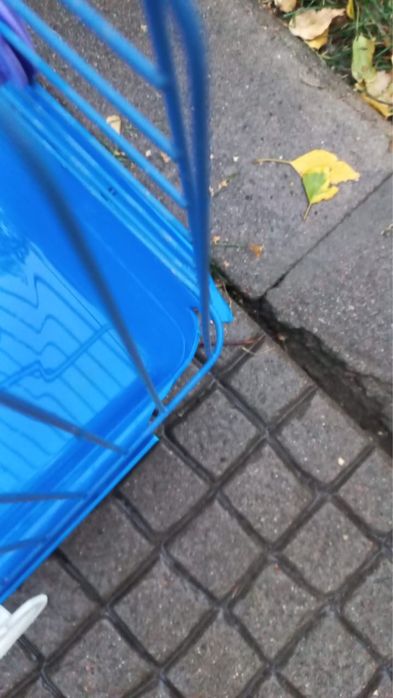 Клетка синего цвета с поддоном