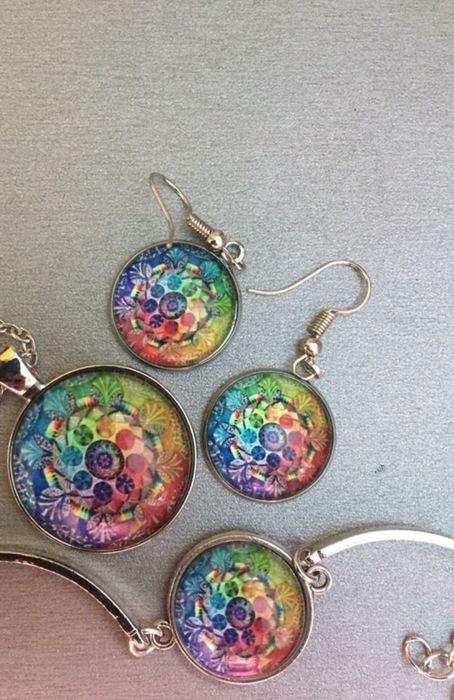 10 бр. комплект обеци, колие, гривна