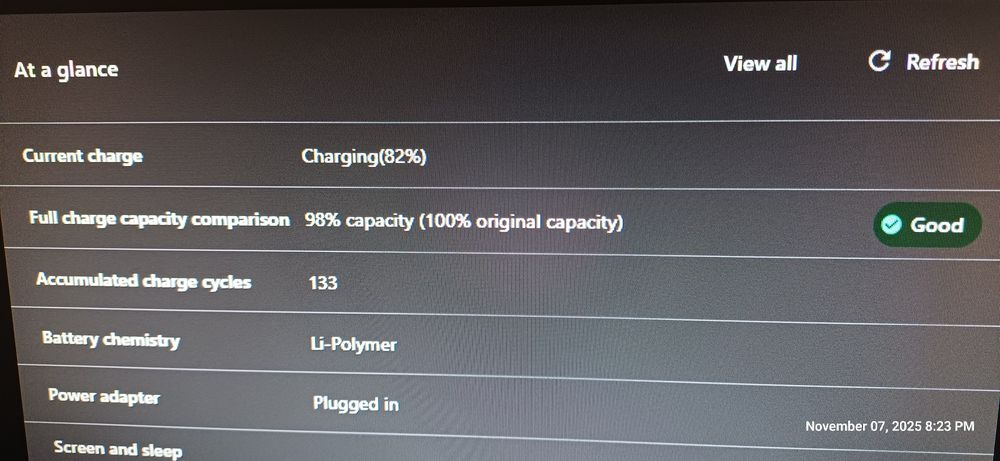 Baterie originala Lenovo L23D3PF0 IdeaPad Slim 3 15IRH8 capacitate 98%