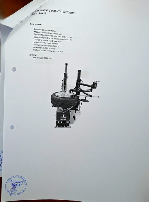 Aparat geometrie,  deranjat, echilibrat roți