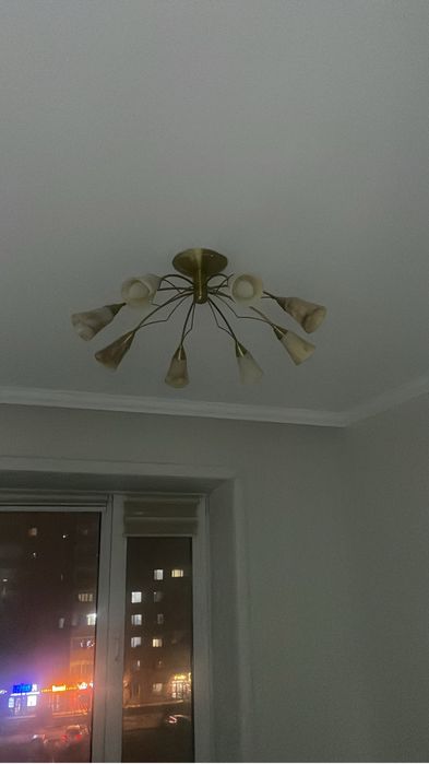 Продается ковер 3/4 и люстра