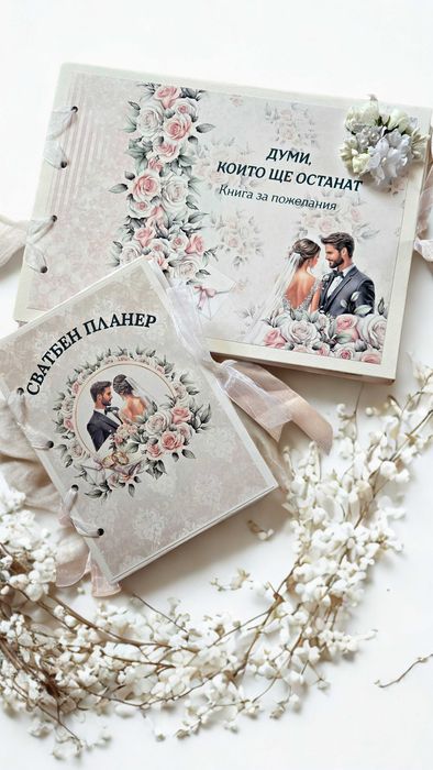 Ръчно изработени албуми, книги за пожелания, планери