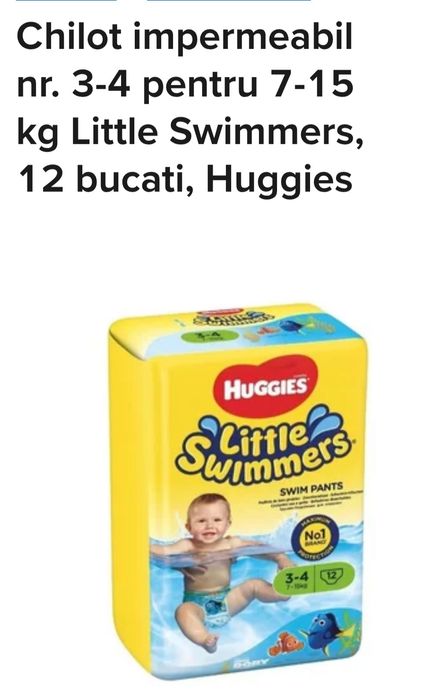 Scutece chilot pentru apa NOU