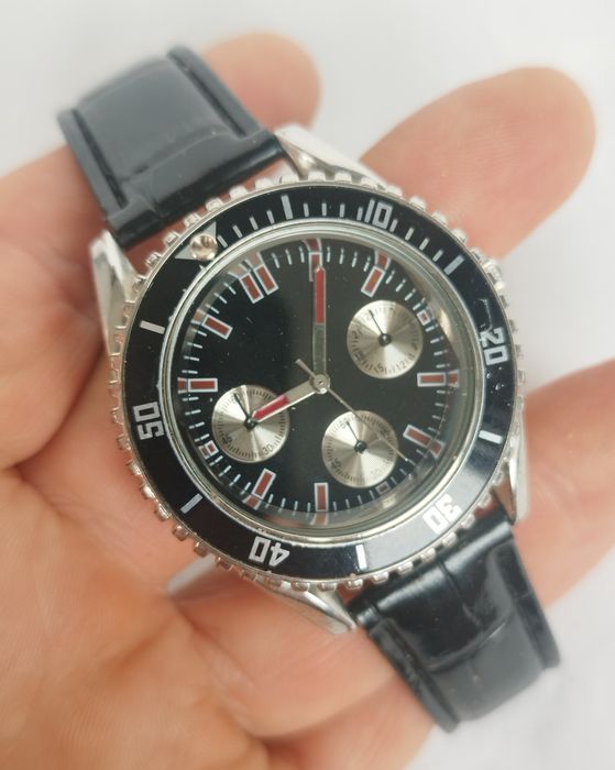 Ceas bărbătesc cu Quartz, din oțel inoxidabil si curea din piele