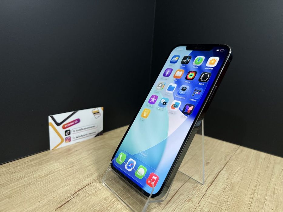 iPhone 12 Pro Max 256Gb Pacific Blue Second-Hand Satisfăcător 3 ani ga