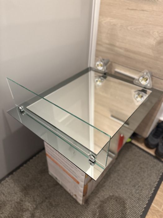 Oglinda baie cu polita si iluminat Kristal Form 62.5x50cm