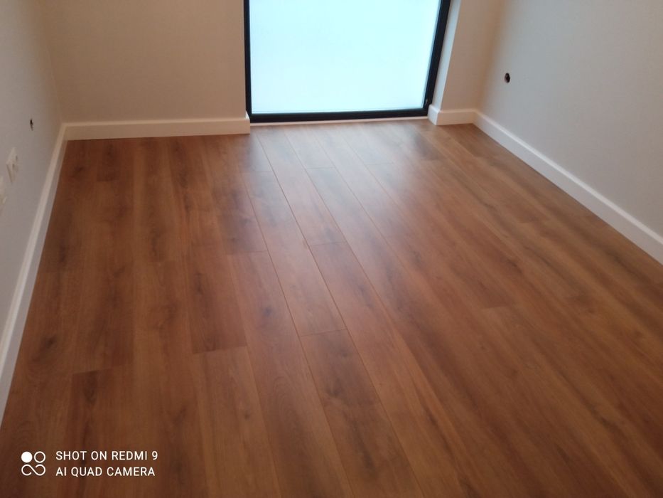 Montaj plintă tăiată la 45.