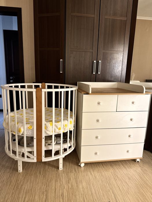 детская кроватка пеленальный комод комплект