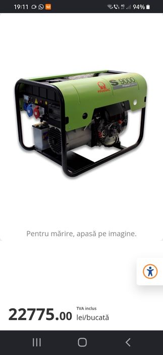Generator diesel Pramac S 9000