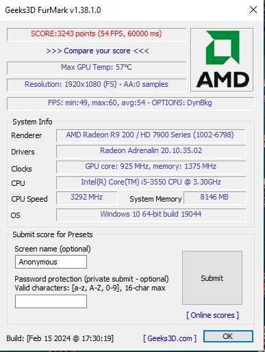 Placa video gaming Asus HD 7970 R9 280x 3Gb Impecabila