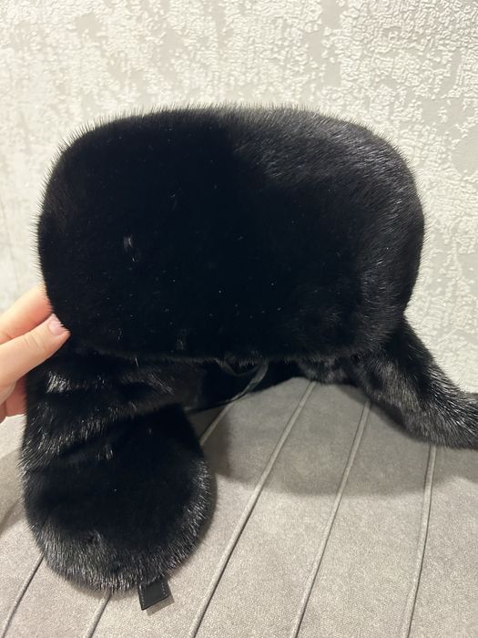 Норковая шапка-ушанка