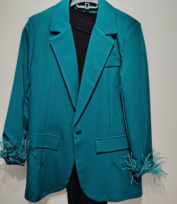 Sacou verde smarald S