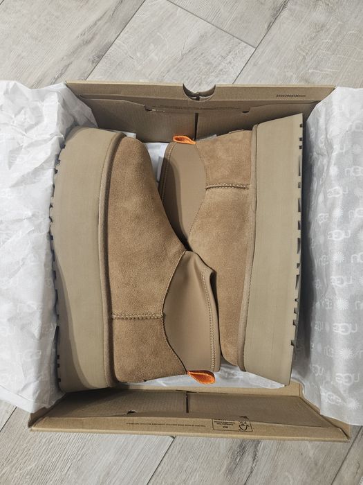 UGG Australia - Велурени зимни боти Classic Mini Dipper