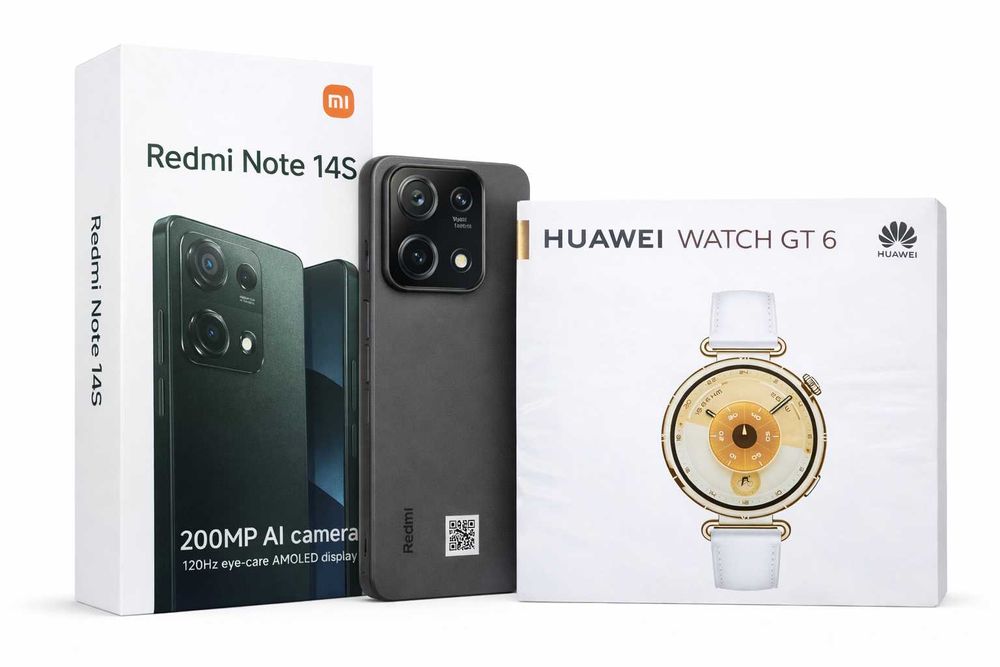 Xiaomi Redmi Note 14S + Huawei Watch GT 6