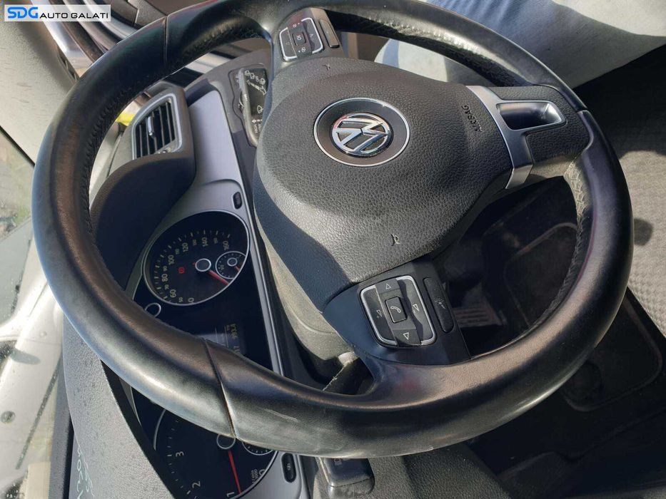 Volan 3 Spite din Piele cu Comenzi FARA Airbag Volkswagen Golf 6 Plus 2008 - 2013 [Q3029]