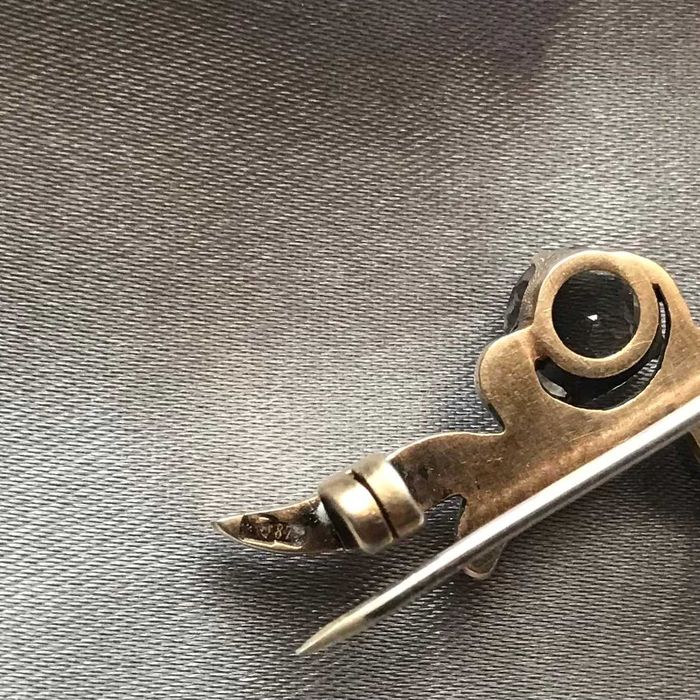 Редкая серебряная брошь СССР 875