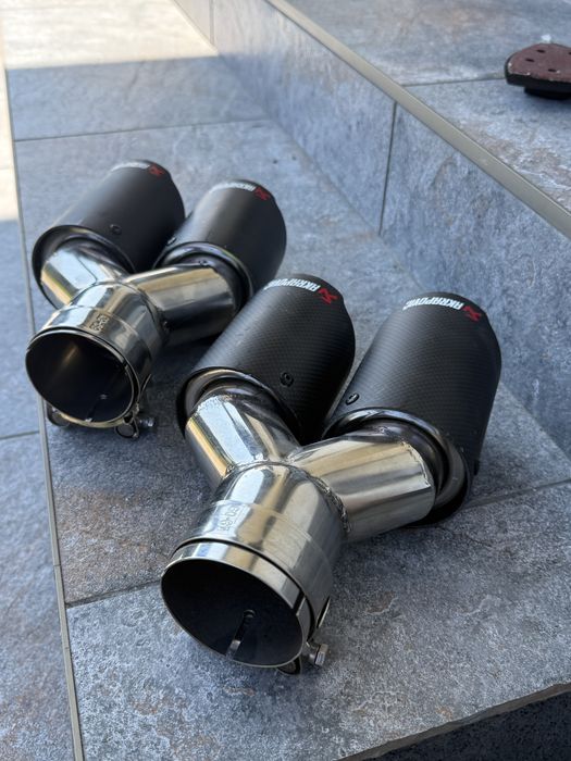 Tips Akrapovič Duble intrare 63 mm iesire 76 mm– Noi