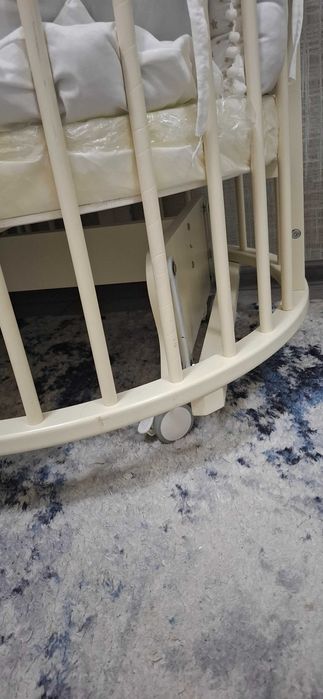 Детский манеж бежевый